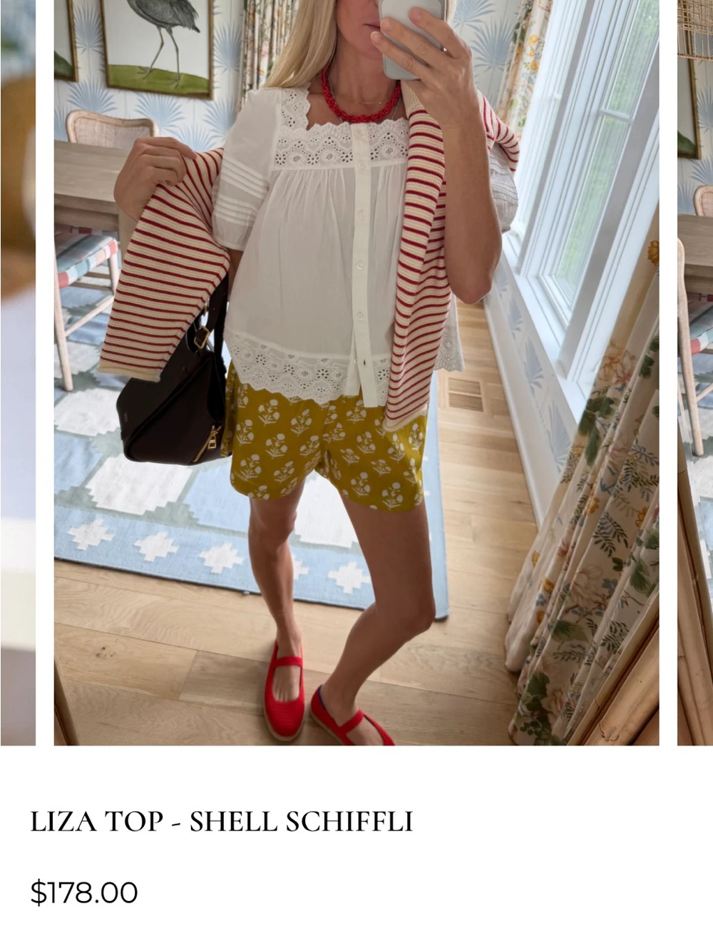 LIZA TOP - SHELL SCHIFFLI XS - Picture 3 of 7